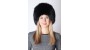 Black fox fur hat